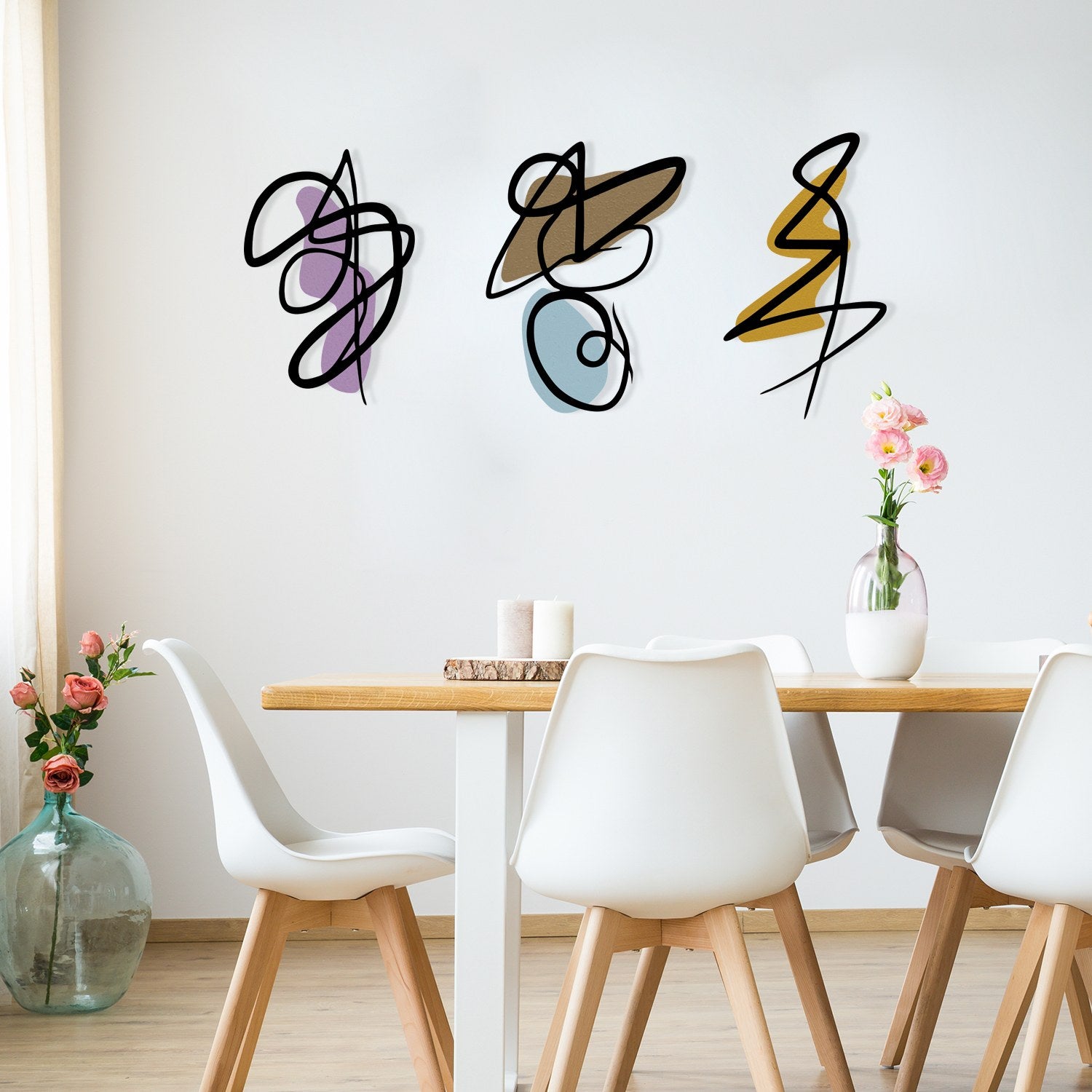 Artifice – Acessório Decorativo de Parede Multicolor em Metal e Madeira, 119 x 53,5 cm (Metal 1,20 mm | Madeira 3 mm), 1,606 kg