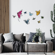 Marvelous M2 Acessório Decorativo de Parede em Metal e Madeira Multicolor 194,5 x 112 cm