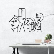 Damophilus Acessório Decorativo de Parede em Metal Preto 55,5 x 38 cm | 100% Metal 1,2 mm