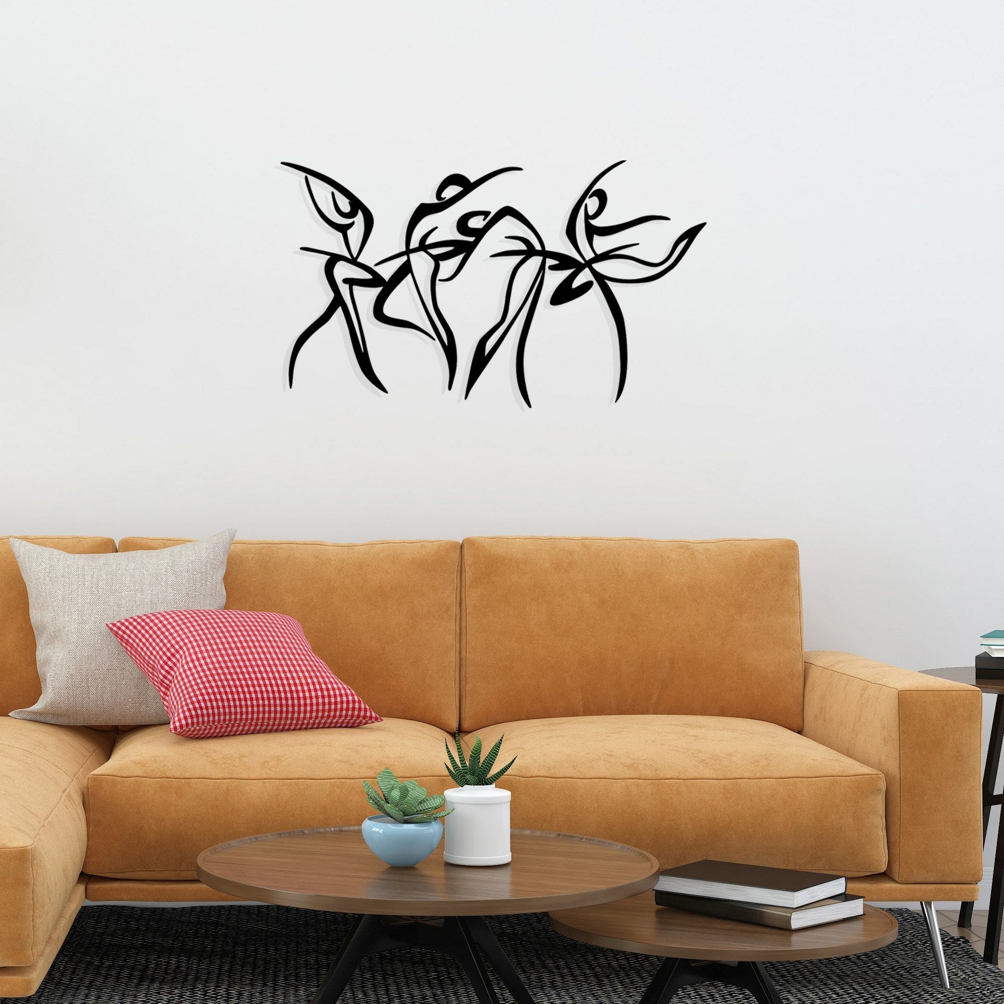 Felicita S — Acessório Decorativo de Parede em 100% Metal, Preto, 66 x 38 cm
