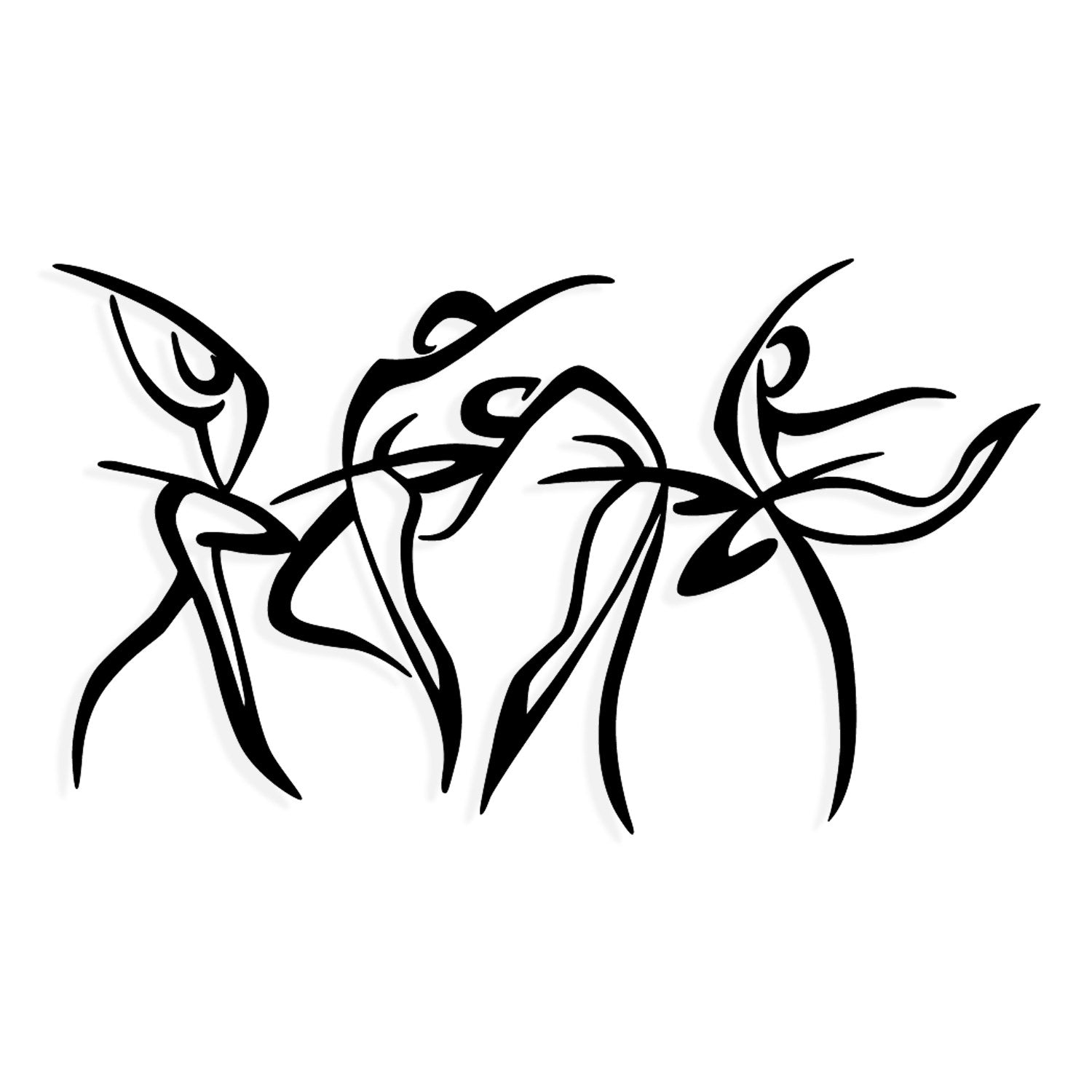 Felicita M – Acessório Decorativo de Parede em Metal Preto, 97 x 56,5 cm (100% metal, 1,2 mm)