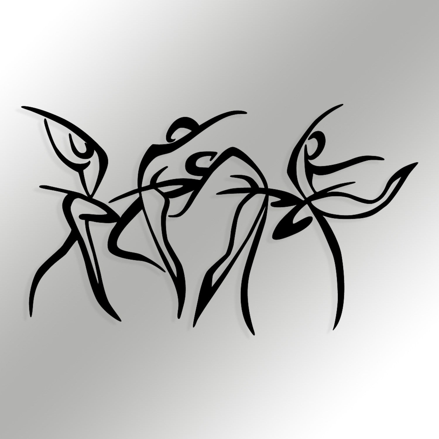 Felicita M – Acessório Decorativo de Parede em Metal Preto, 97 x 56,5 cm (100% metal, 1,2 mm)