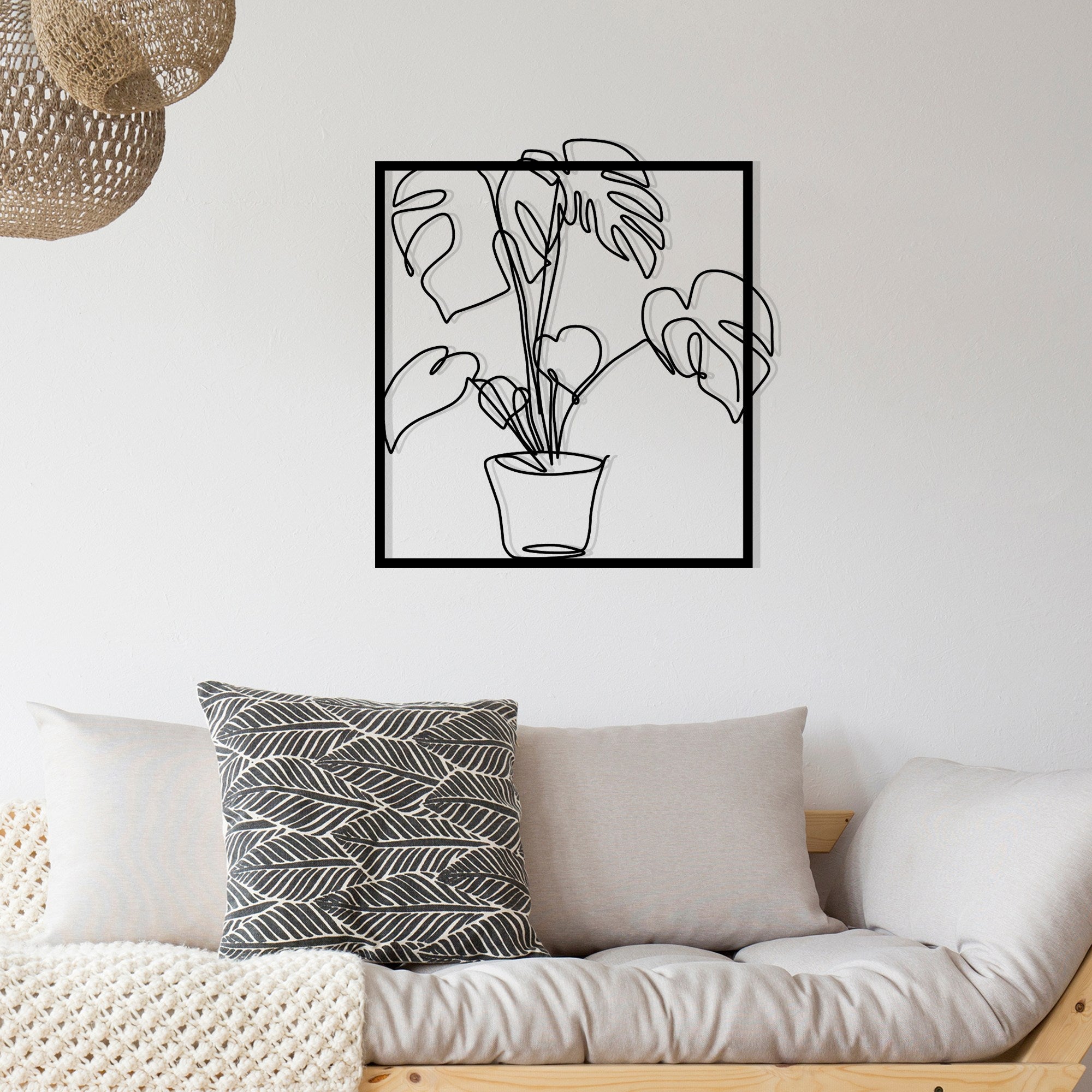 Store Acessório Decorativo de Parede em Metal, Preto, 49 x 53 cm – 100% Metal (Ref. 279ENZ2662)