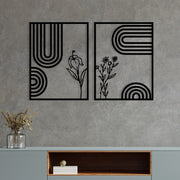 Dolce Mate — Acessório Decorativo de Parede em 100% Metal, Preto, 92x60 cm