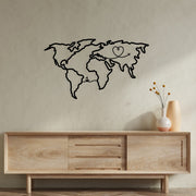 Stella – Acessório Decorativo de Parede em Metal, Preto, 65 x 38 cm