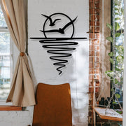 Nostalgia — Acessório Decorativo de Parede em Metal Preto (51 x 54,5 cm)