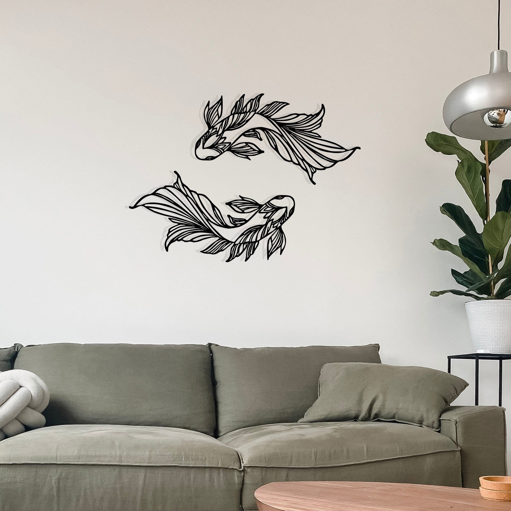 Verano Acessório Decorativo de Parede em Metal Preto 65 x 94 cm