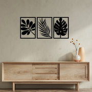 Cincuenta Acessório Decorativo de Parede em Metal Preto 104x46 cm (1,2 mm)