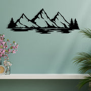 Nino — Acessório de Parede Decorativo 100% Metal Preto (68,5 x 23,5 cm)