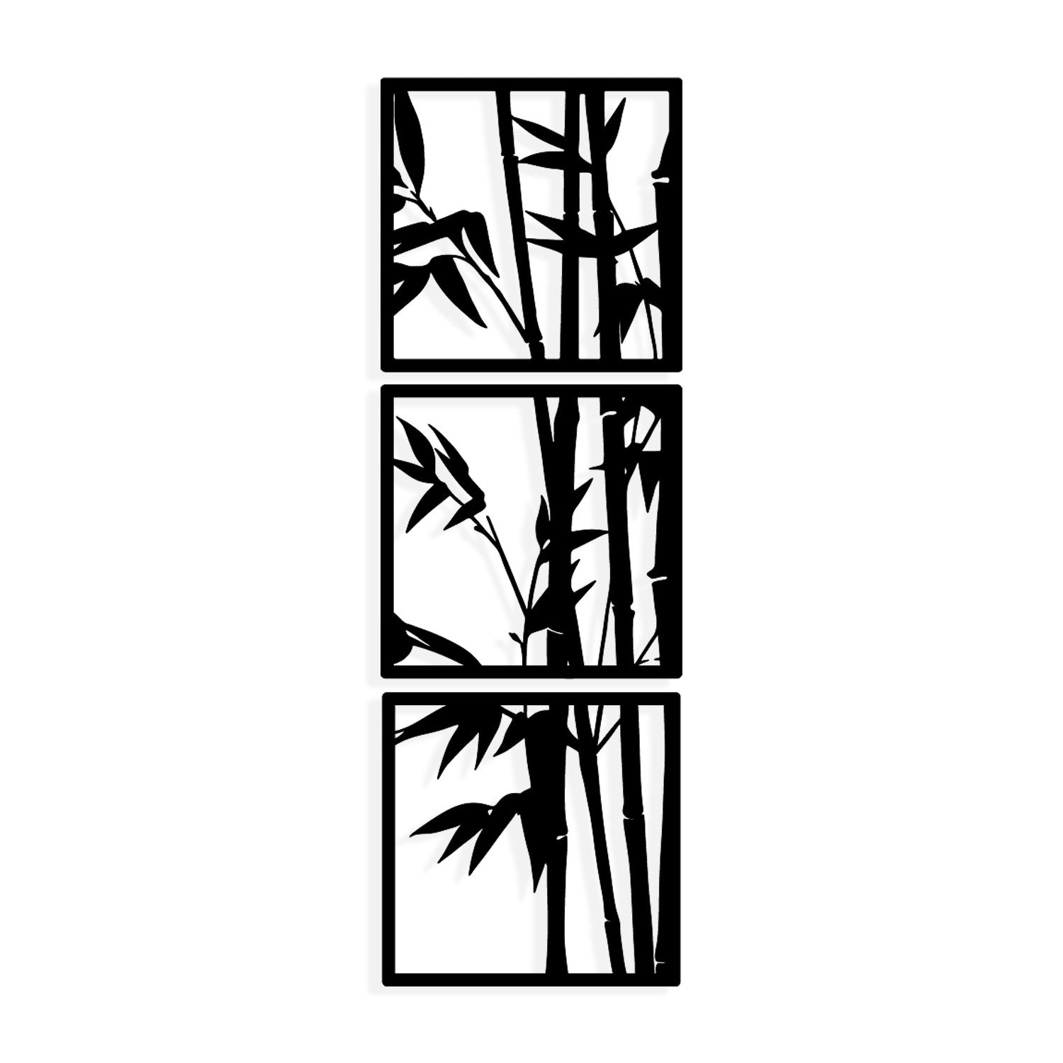 Tuyunju — Acessório Decorativo de Parede 100% Metal, Preto, 36 x 110 cm (1,2 mm)