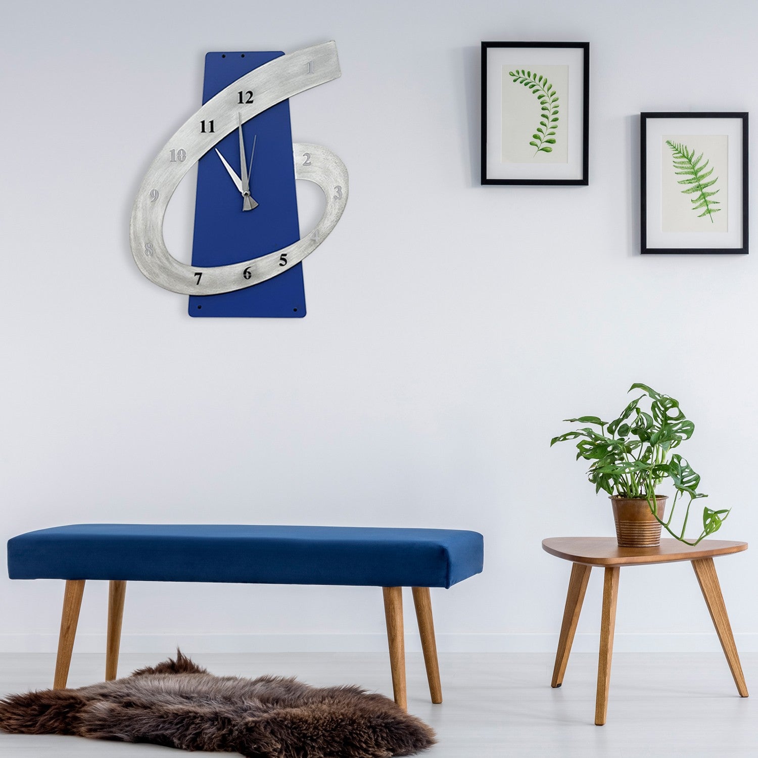 Relógio de Parede Decorativo em Metal 100%, Multicolor, 40 x 50 cm – Beyan-1 (279ENZ2701)