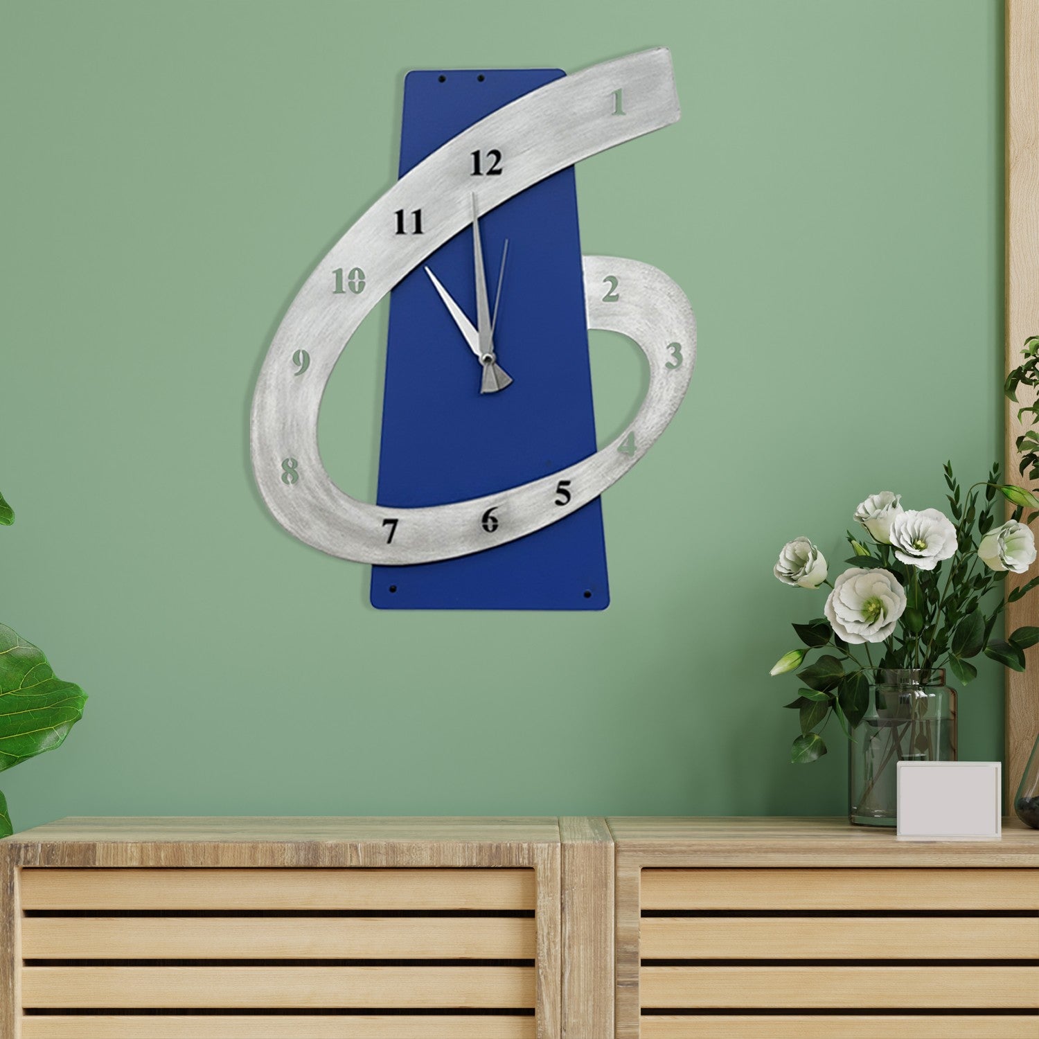 Relógio de Parede Decorativo em Metal 100%, Multicolor, 40 x 50 cm – Beyan-1 (279ENZ2701)