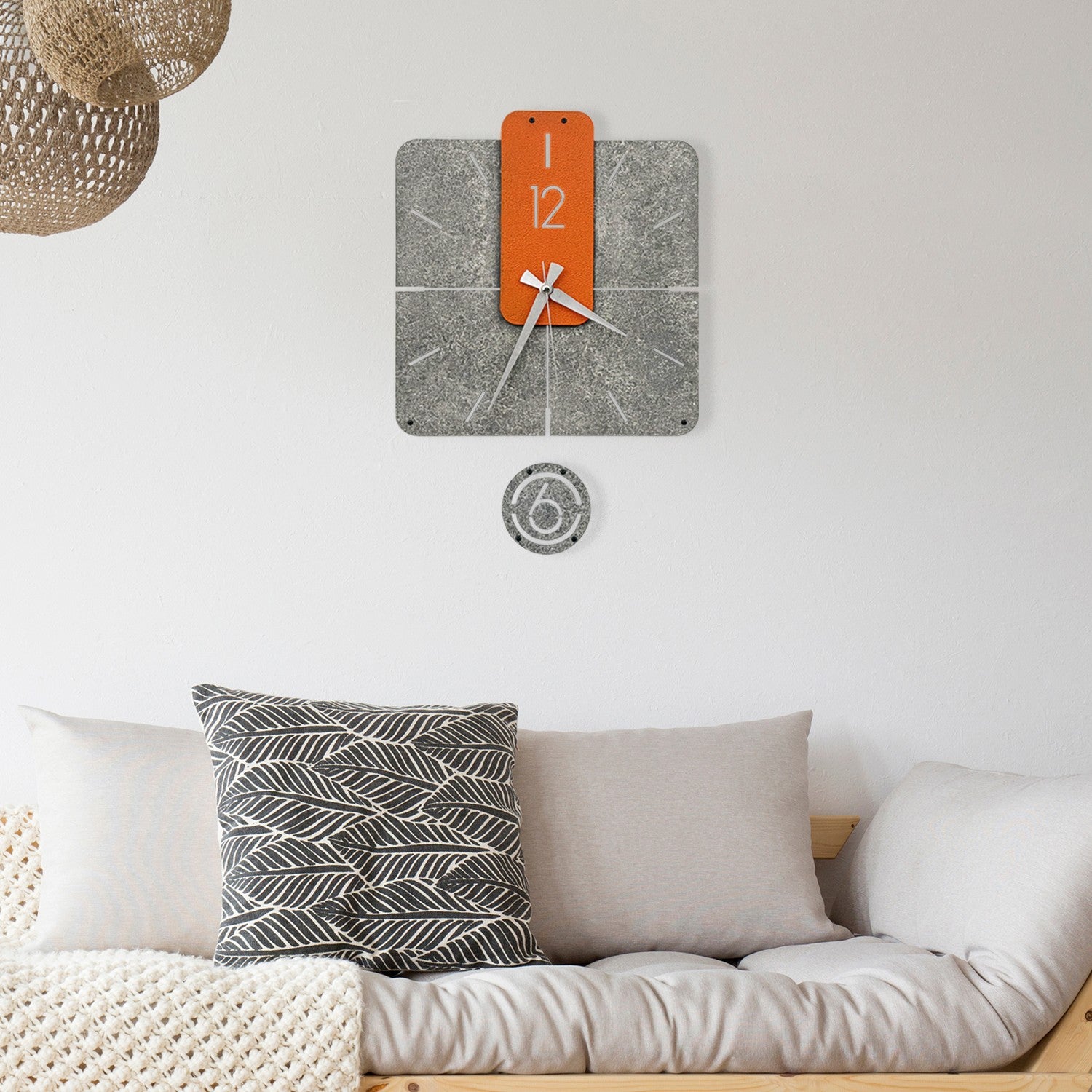 Relógio de Parede Decorativo em Metal Dalalet-2, Multicolor, 33 x 50 cm