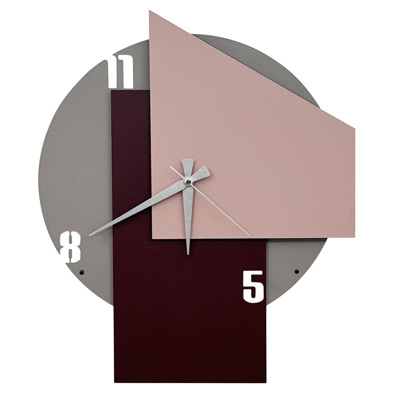 Relógio de Parede Decorativo em Metal Multicolor Ecir-1, 51x42 cm (1 mm) – Ref. 279ENZ2712