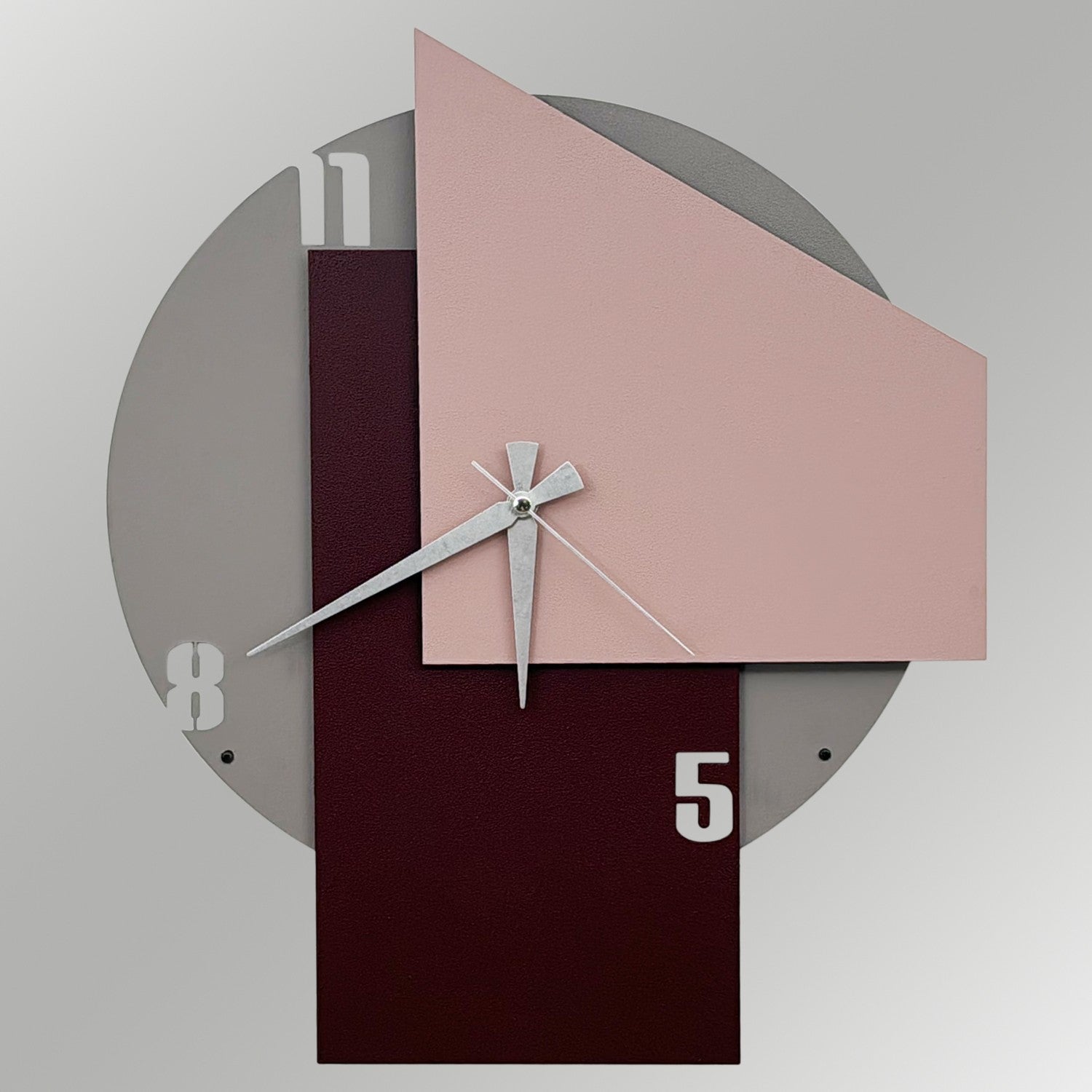 Relógio de Parede Decorativo em Metal Multicolor Ecir-1, 51x42 cm (1 mm) – Ref. 279ENZ2712