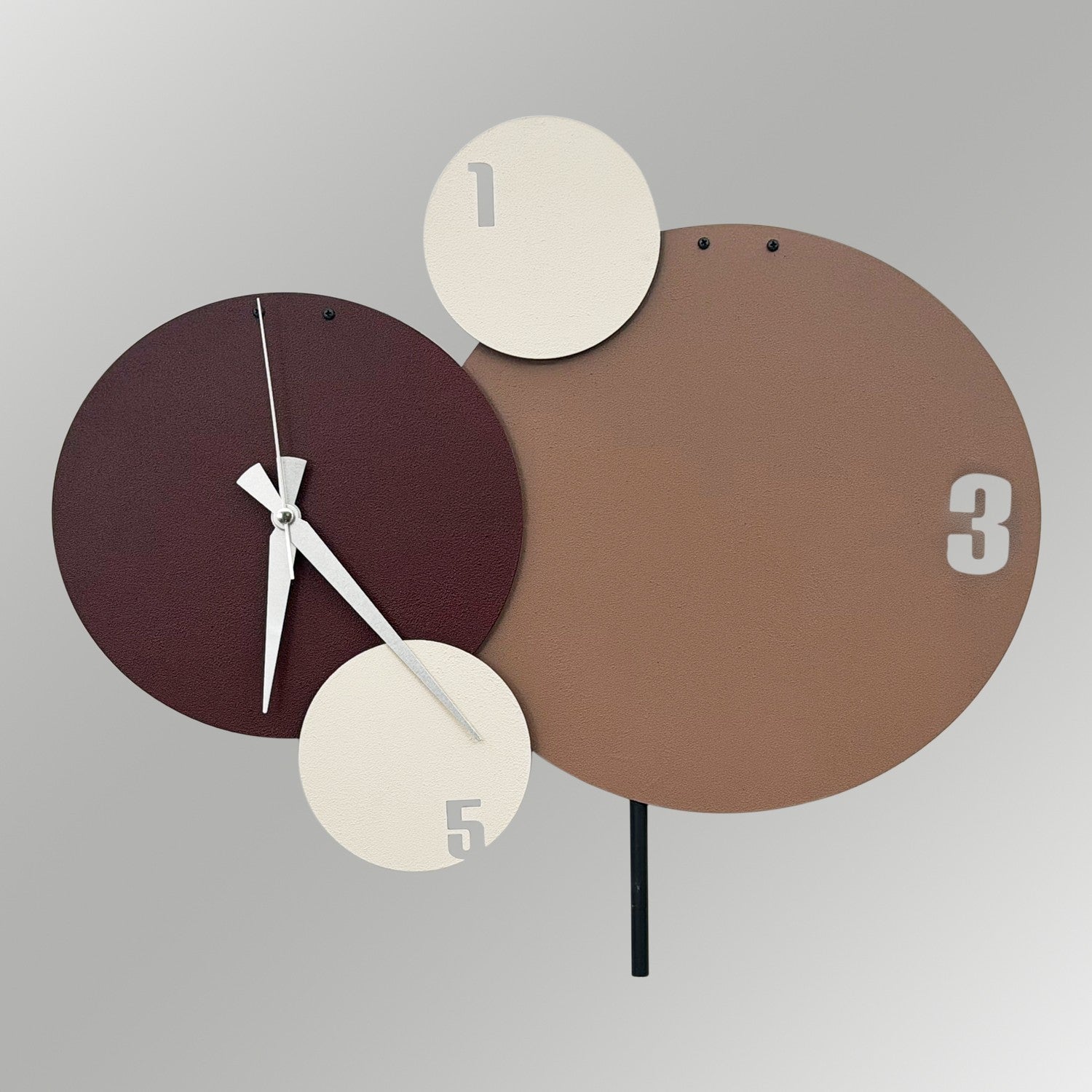 Relógio de Parede Decorativo em Metal 100% Felah-1 Multicolor (50 x 44 cm)