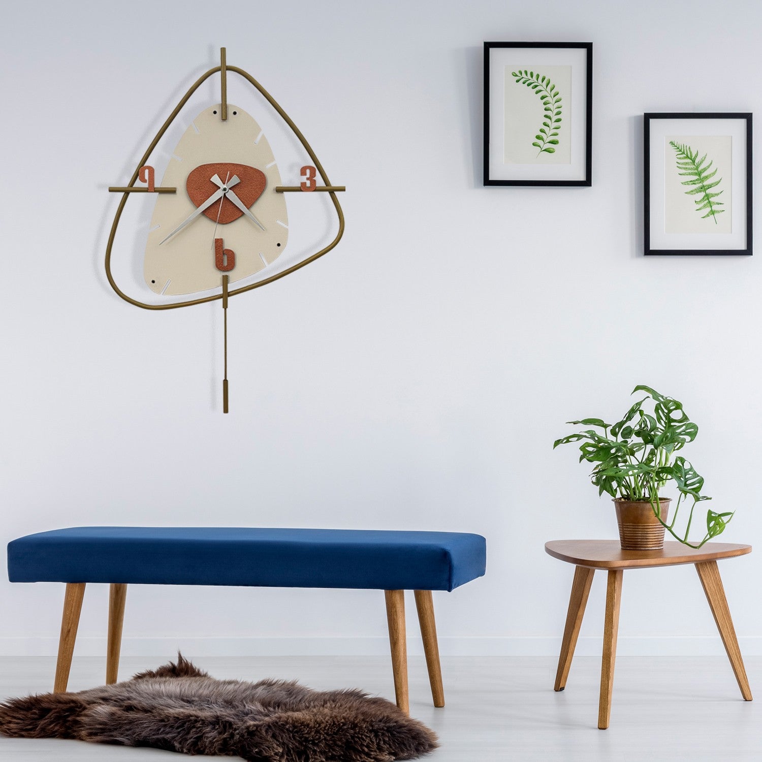 Relógio de Parede Decorativo em Metal 100% (1 mm) Multicolor Vakia-1 — 44 x 70 cm