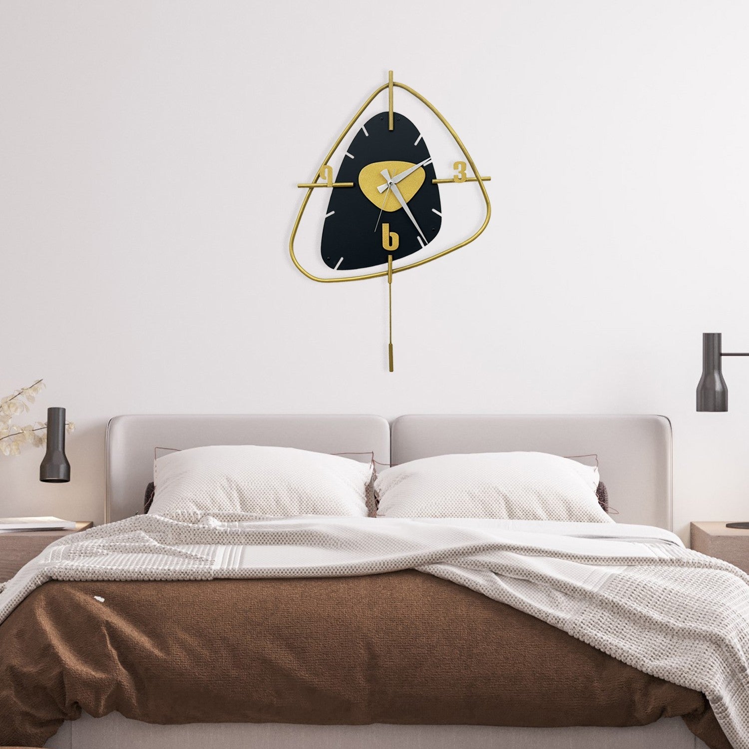 Relógio de Parede Decorativo 100% Metal Vakia-2, Multicolor, 44 x 63 cm