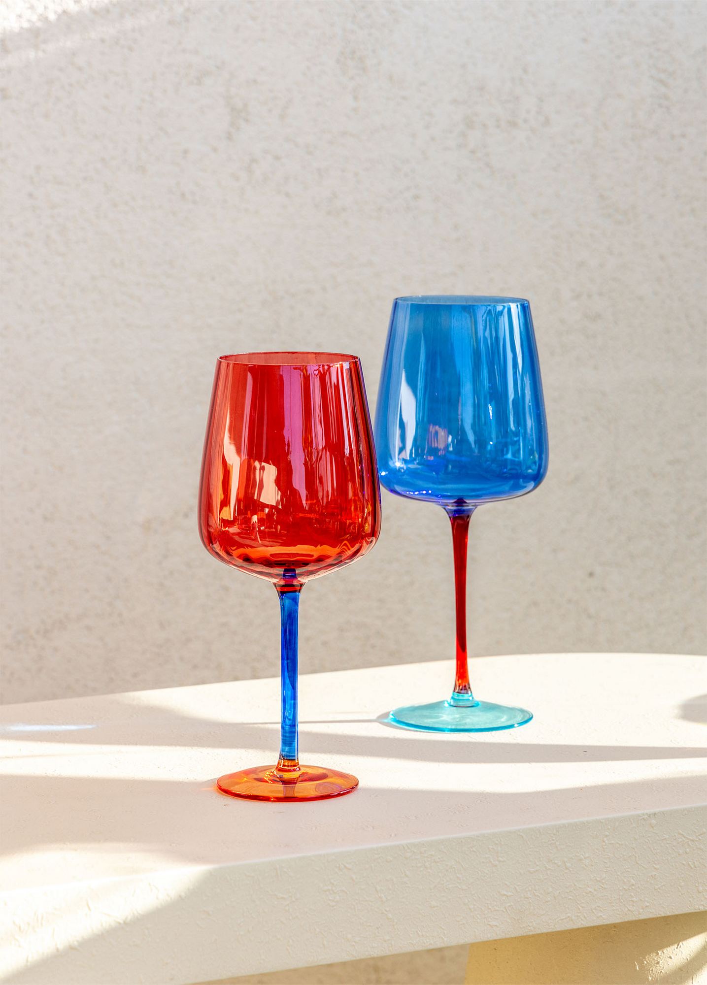Vaso de Vidro – 23 cm – Azul – Vidro