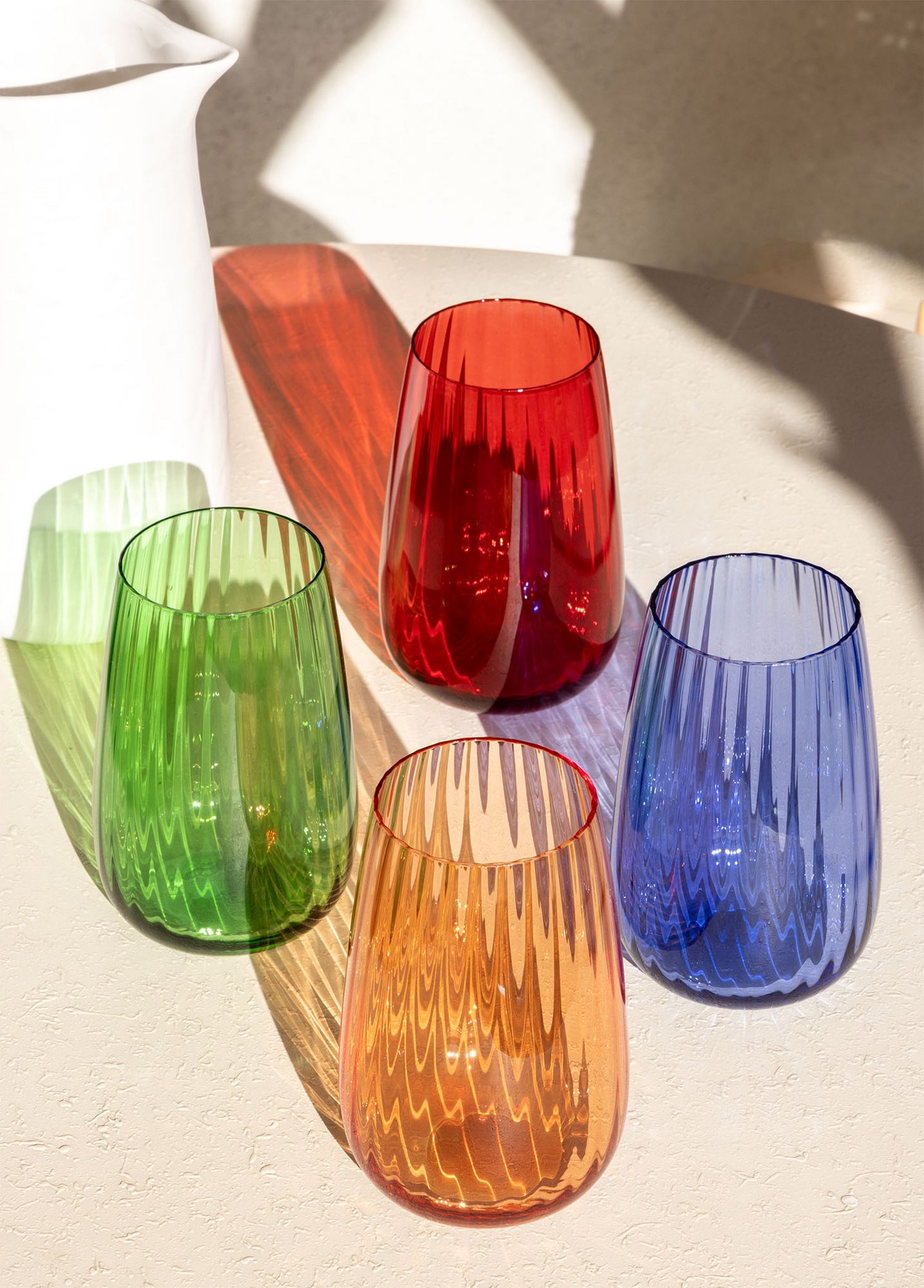 Vaso de Vidro – 9 x 9 x 14 cm – Laranja – vidro