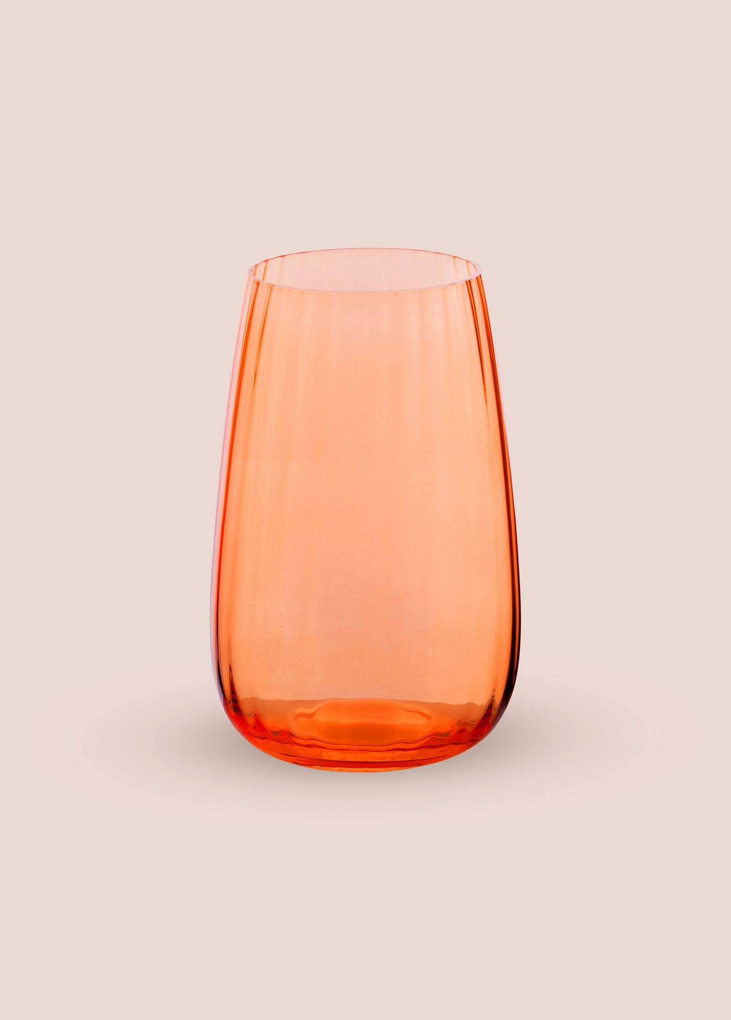Vaso de Vidro – 9 x 9 x 14 cm – Laranja – vidro