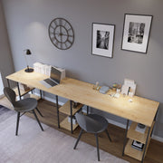 Secretária Sade L204 Oak - Mesa Escritório Luxo 152cm