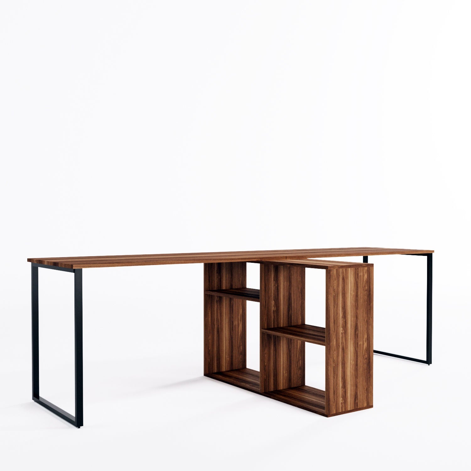 Secretária de Estudo London L208 Walnut - Design Premium