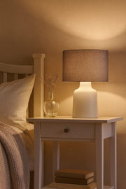 Candeeiro de Mesa – 30 cm – Cinza – PVC