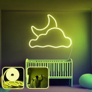Iluminação LED de parede decorativa – 200 cm – Amarelo – Neon