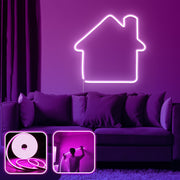 Iluminação LED de Parede Decorativa – Rosa