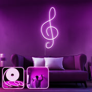 Iluminação LED de parede decorativa – 200 cm – Rosa