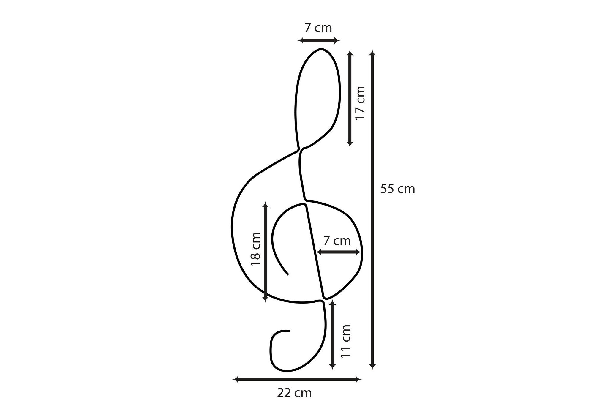 Iluminação LED Decorativa de Parede – 200 cm – Branco