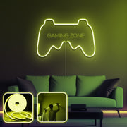 Iluminação Decorativa de Parede LED – 350 cm – Amarelo – Néon à prova de água