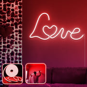 Iluminação LED Decorativa para Paredes – 300 cm – Vermelho – Neon