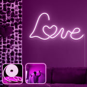 Iluminação LED de parede decorativa – 300 cm – Rosa – Neón