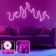 Iluminação LED de parede decorativa – 400cm – Rosa – Néo