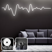 Iluminação Decorativa de Parede LED – 400 cm – Branco – N/A