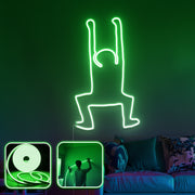 Iluminação Decorativa de Parede com LED – 400 cm – Verde – Néon à prova de água IP67