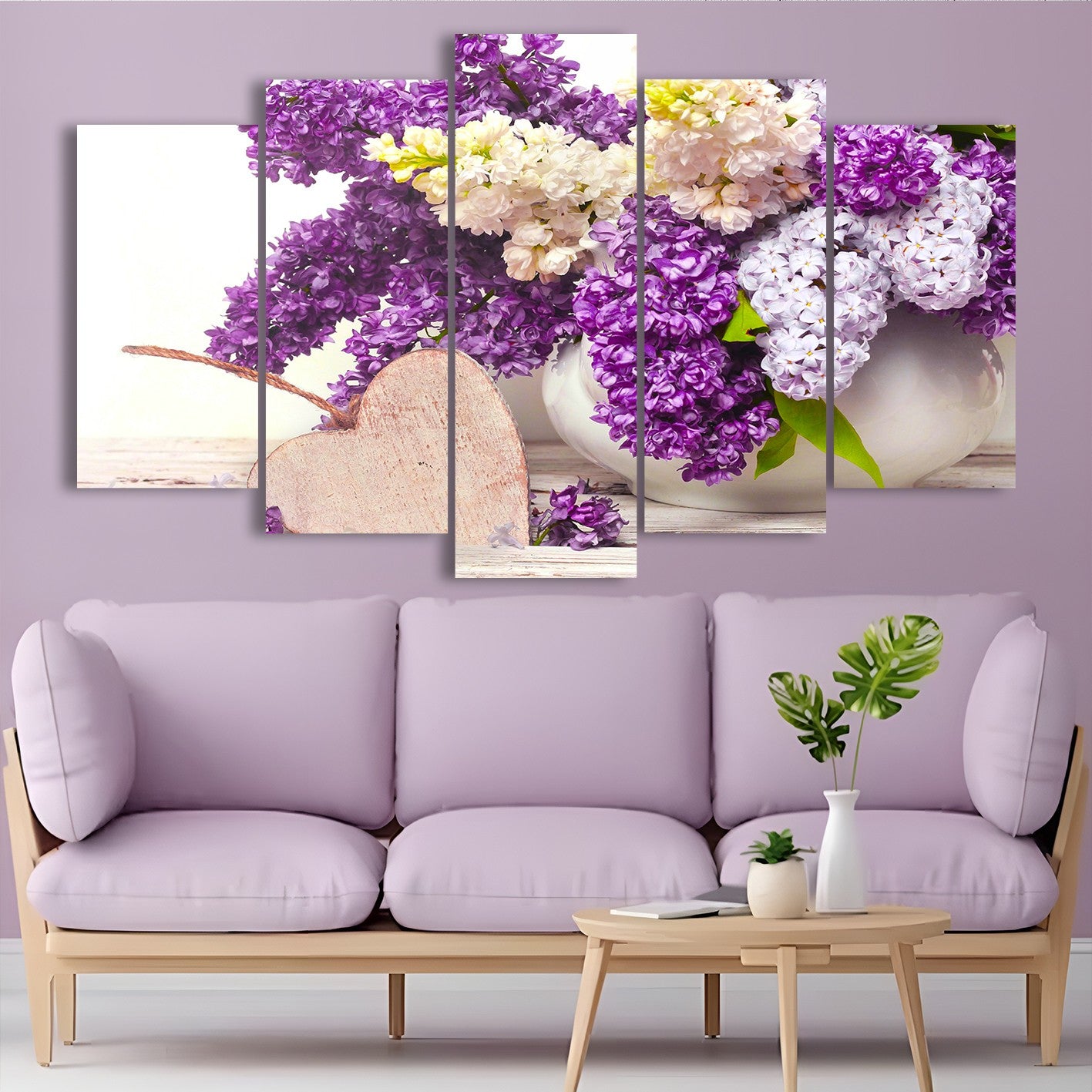 Quadro Decorativo em MDF Multicolor – Conjunto 5 Peças, Impressão UV, 100 x 60 cm