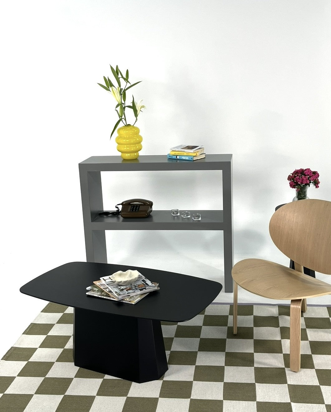 Mesa de Centro – 100 cm x 42 cm x 54 cm – Preto – MDF