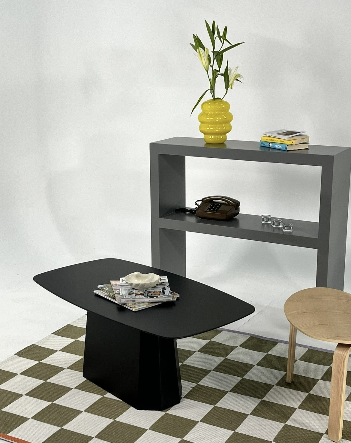 Mesa de Centro – 100 cm x 42 cm x 54 cm – Preto – MDF