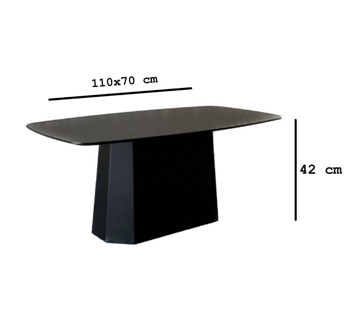 Mesa de Centro – 100 cm x 42 cm x 54 cm – Preto – MDF