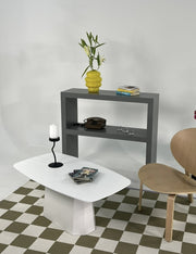 Mesa de Centro – 100cm x 42cm x 54cm – Branca – MDF