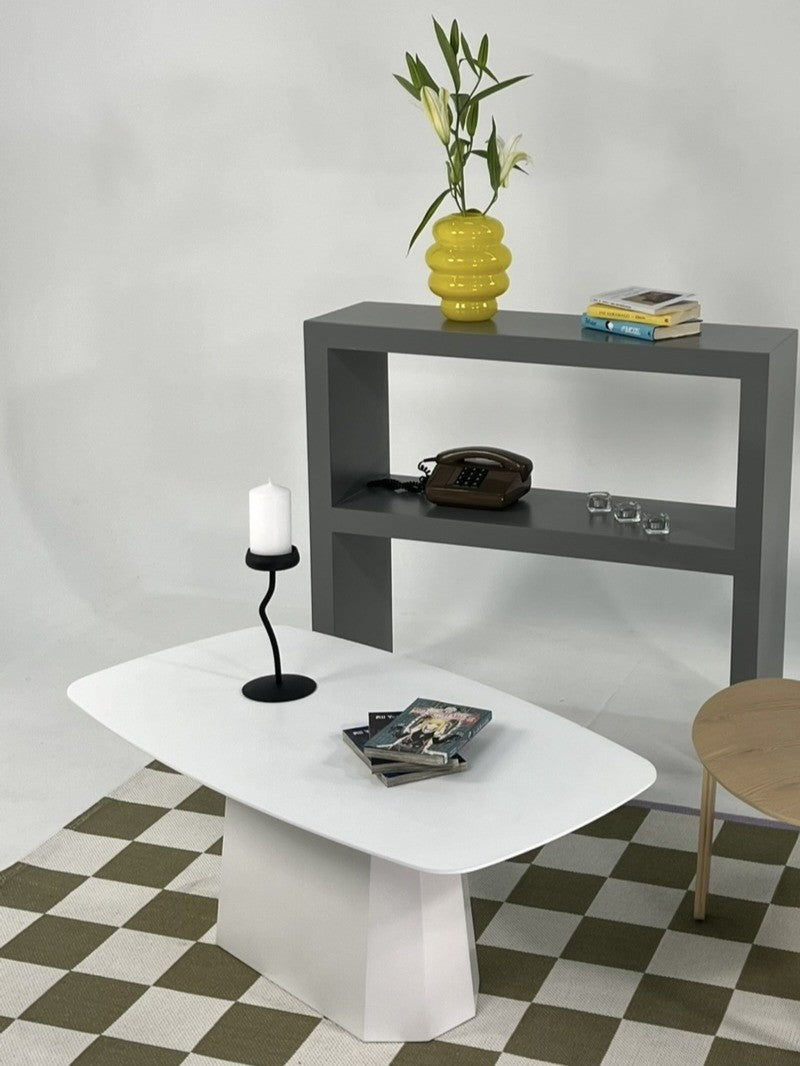 Mesa de Centro – 100cm x 42cm x 54cm – Branca – MDF
