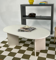 Mesa de Centro – 110cm x 42cm x 60cm – Creme – MDF