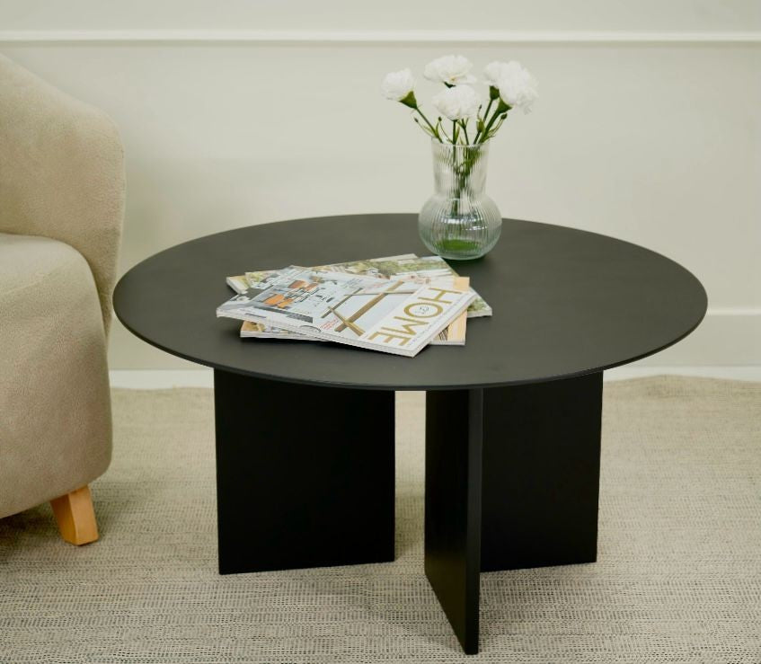 Mesa de Centro – 80cm x 42cm – Preto – MDF