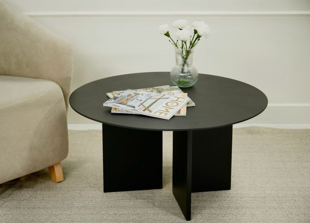Mesa de Centro – 80cm x 42cm – Preto – MDF
