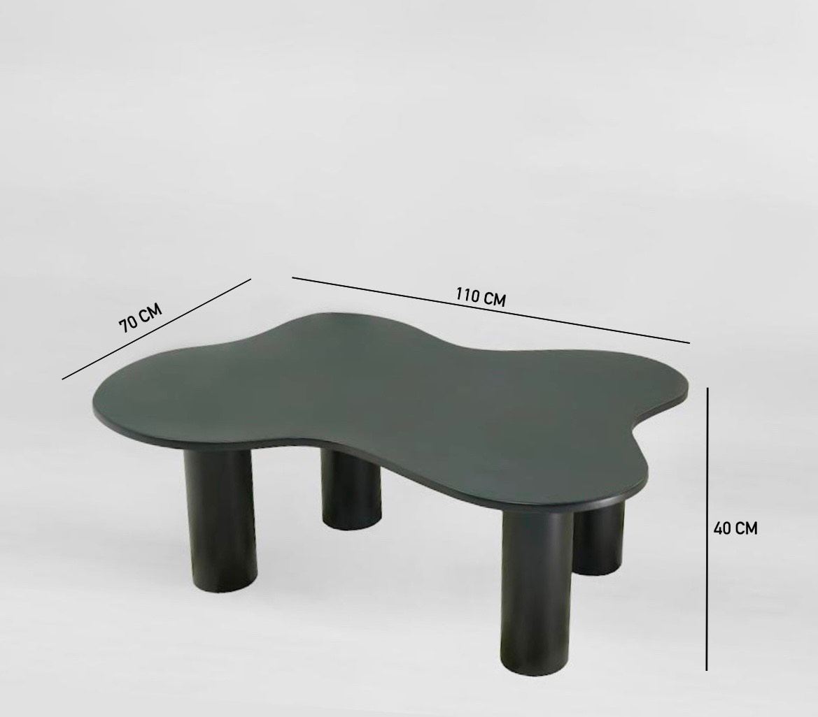 Mesa de Centro – 110cm x 40cm x 70cm – Preto – MDF
