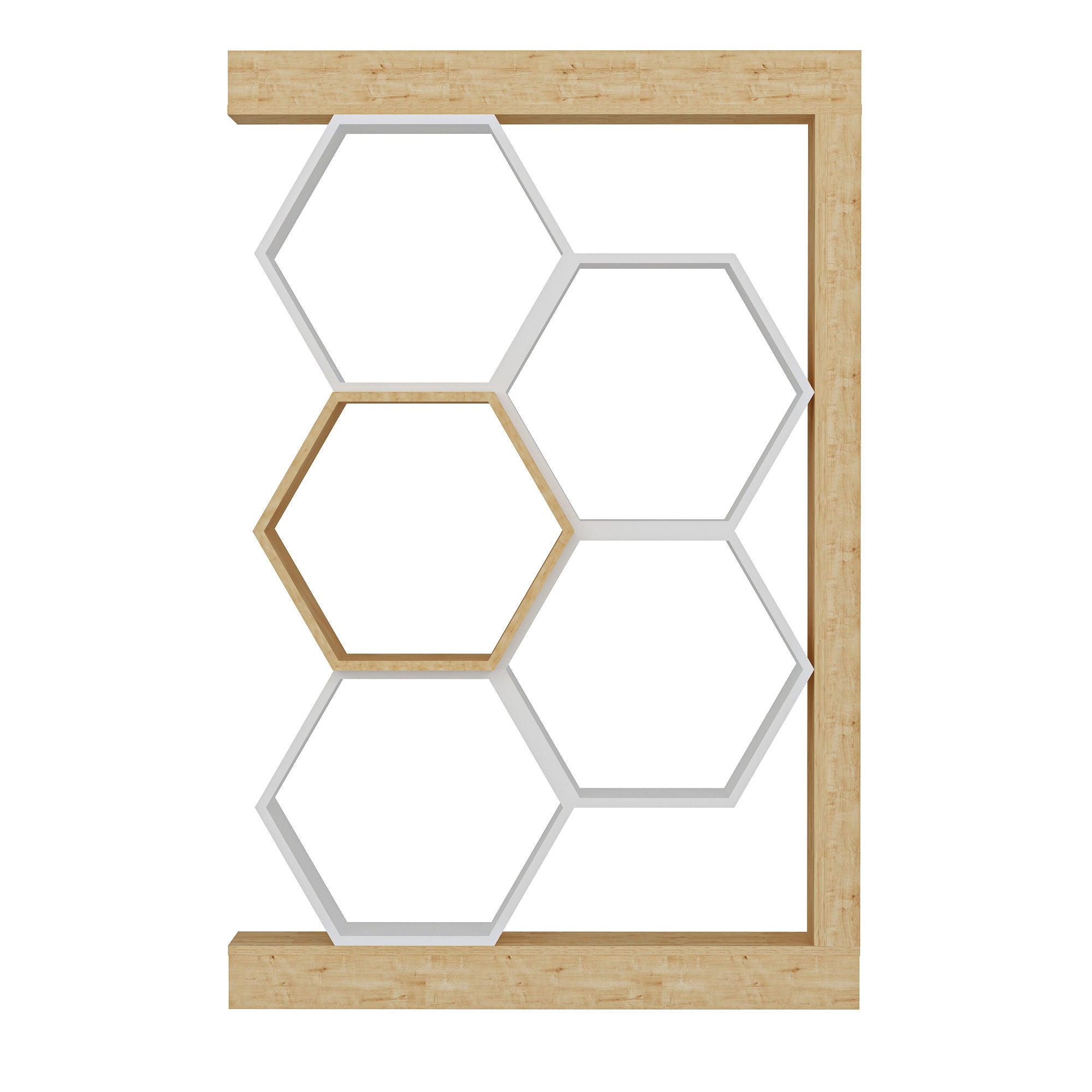 Estante moderna em carvalho e branco, 90 x 24,6 x 140 cm | Painel de partículas 100% revestido em melamina, 18 mm de espessura | Armazenamento elegante para casa e escritório
