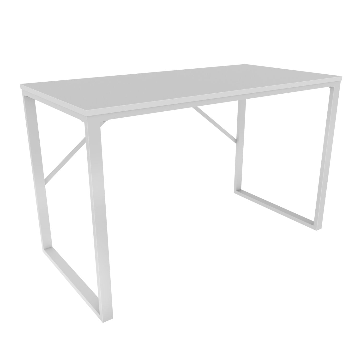 Secretária de Estudo/Escritório Moderna, Branca, 120 x 60 x 74 cm | Painel de Partículas 100% Revestido em Melamina, 18 mm de Espessura | Design Escandinavo para Casa e Escritório